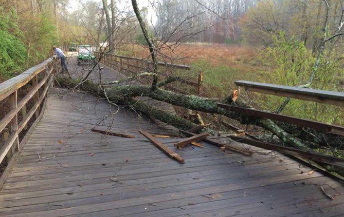 Big Creek Greenway Storm Damage
