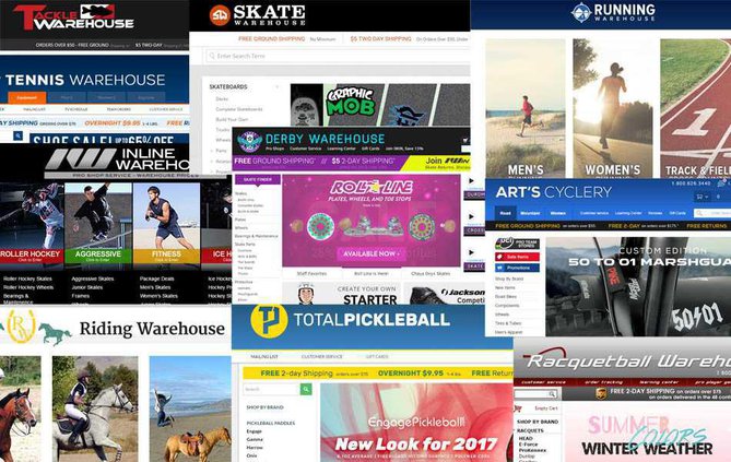 Sports Warehouse Website lifts