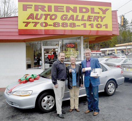 Car winner awarded prize