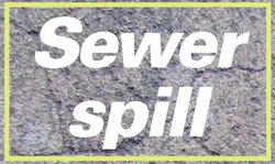 Sewer spill