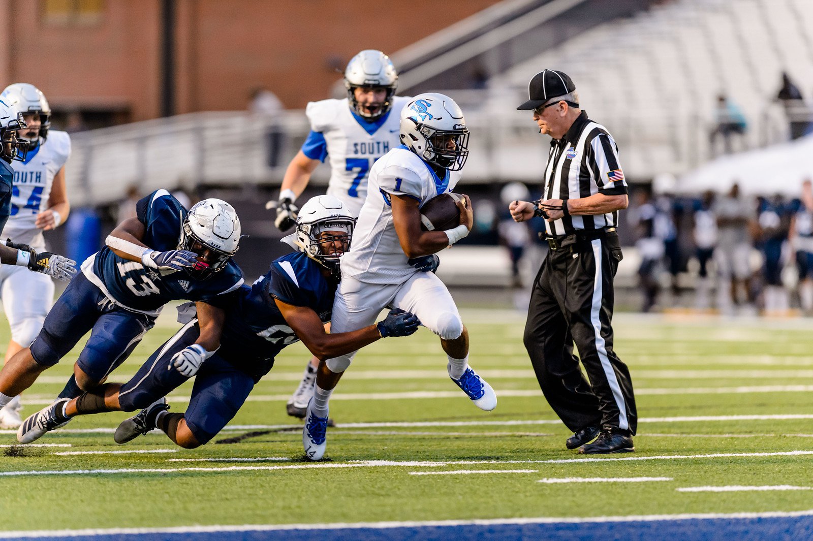 Football South prevails in close battle against South moves