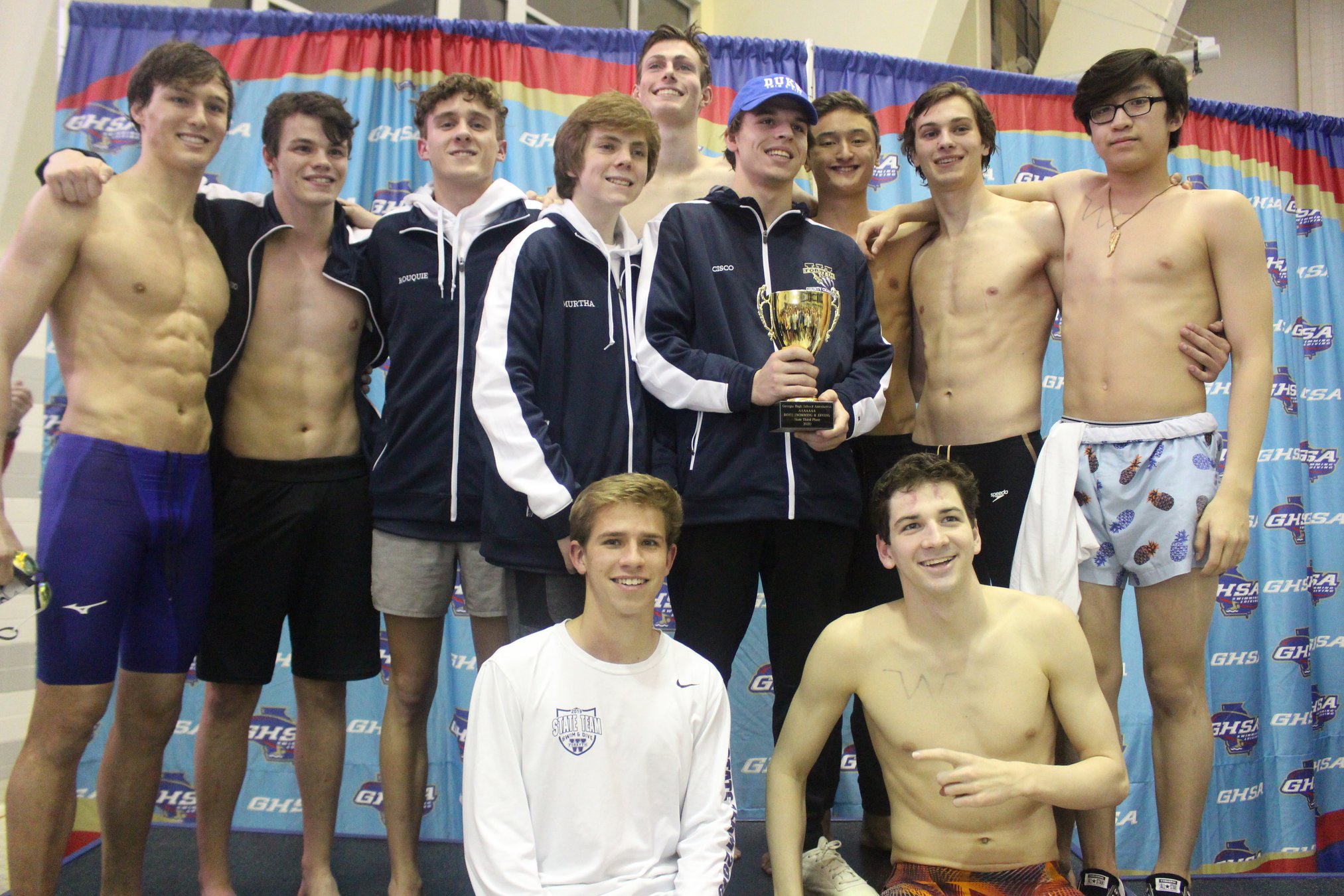Swim and dive West boys take third at state meet, setting a new record