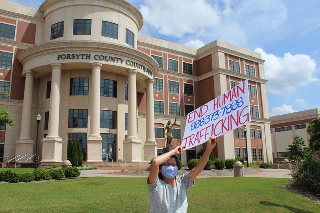 Human Trafficking Rally