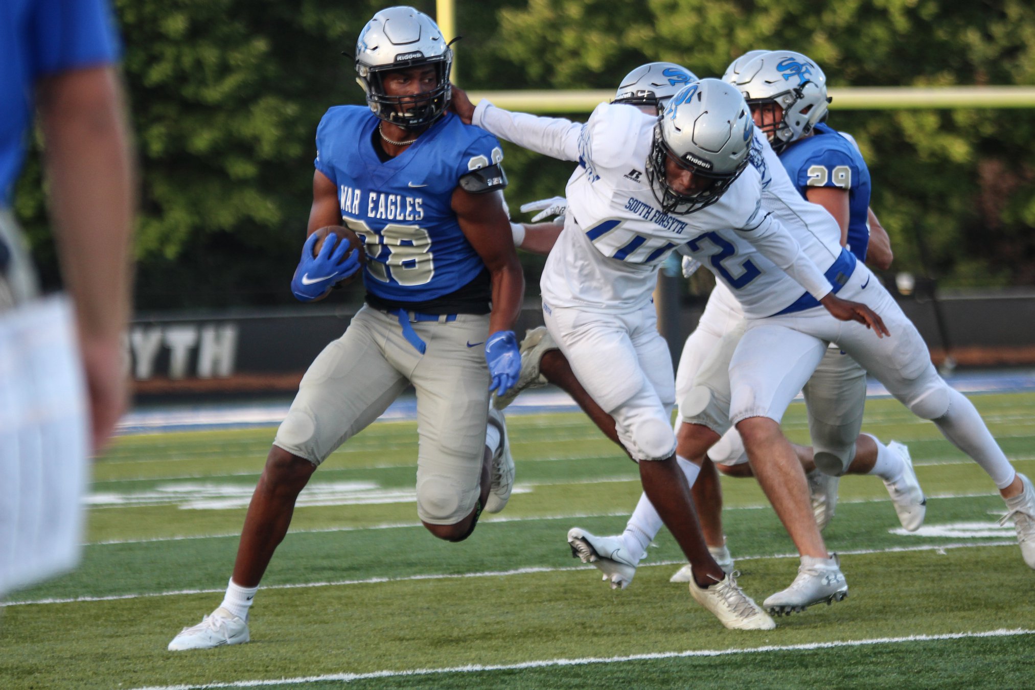 Football South Forsyth's defense shines in Blue/White scrimmage