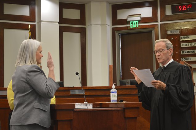 swearing in
