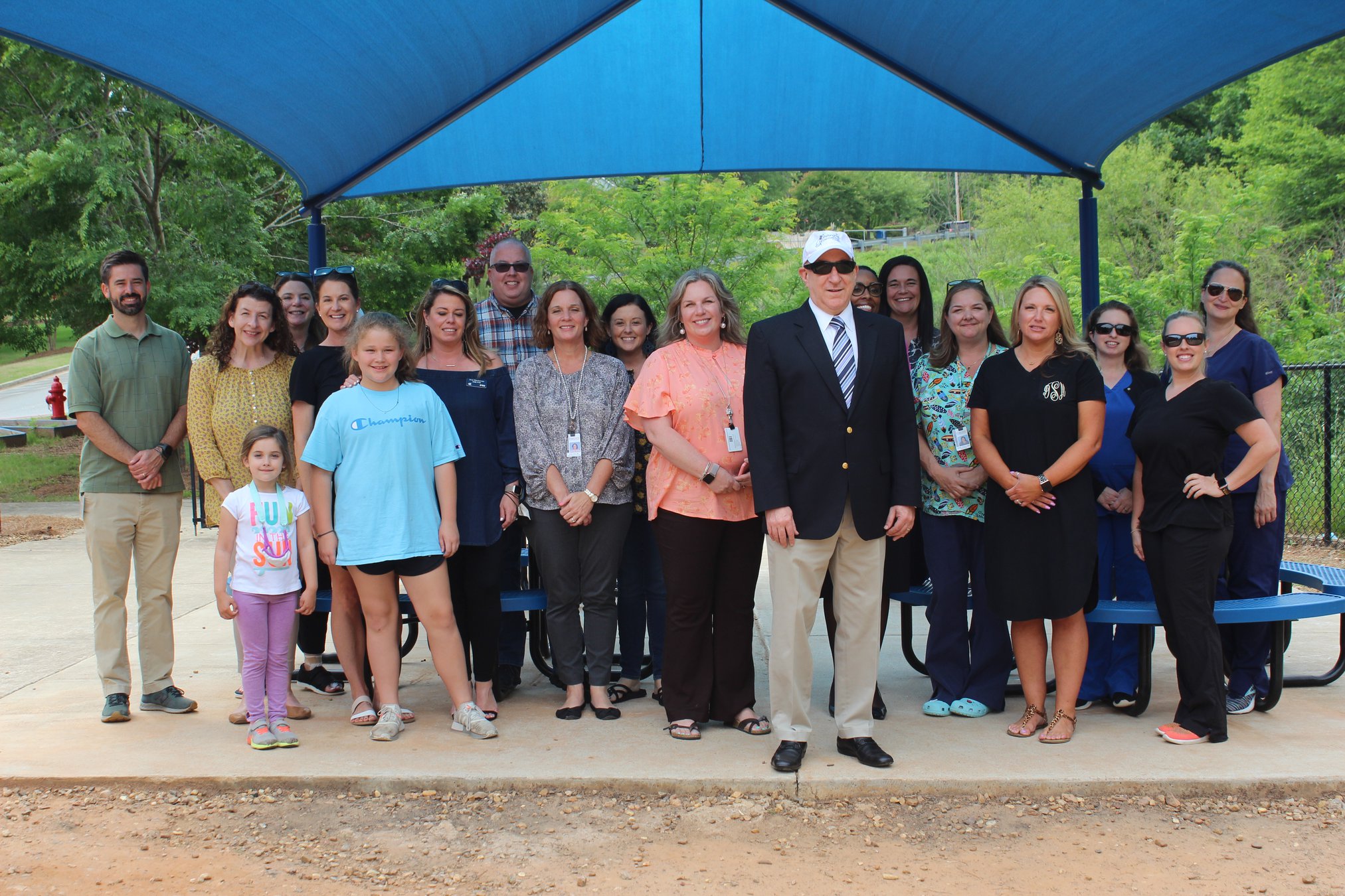Kelly Mill Elementary holds dedication for shade structure donated by