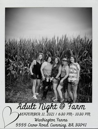 adult night at the farm