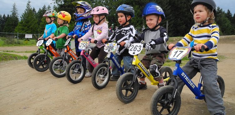 kids riding bikes