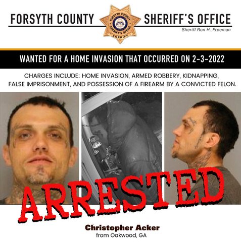 Oakwood man arrested in connection with armed robbery in north Forsyth ...