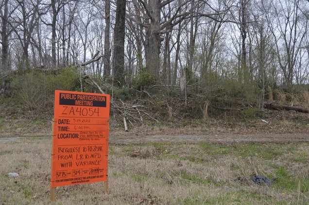 creekside preserve public participation sign