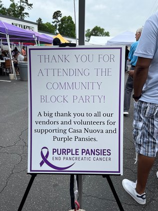 Purple Pansies