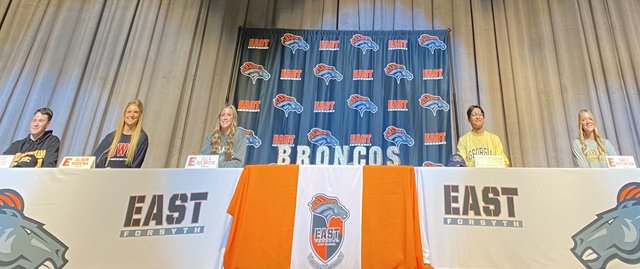 East Forsyth honors 5 athletes in 1st signing class Forsyth News