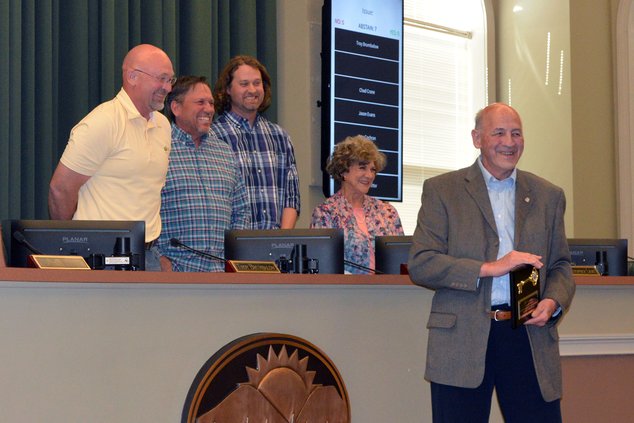 Jim Otwell received key to city