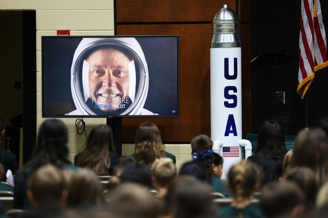 Pinecrest Academy students make live contact with astronaut aboard International Space Station