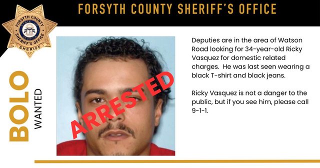 UPDATE: Suspect arrested after Forsyth County Sheriff's Office issued ...