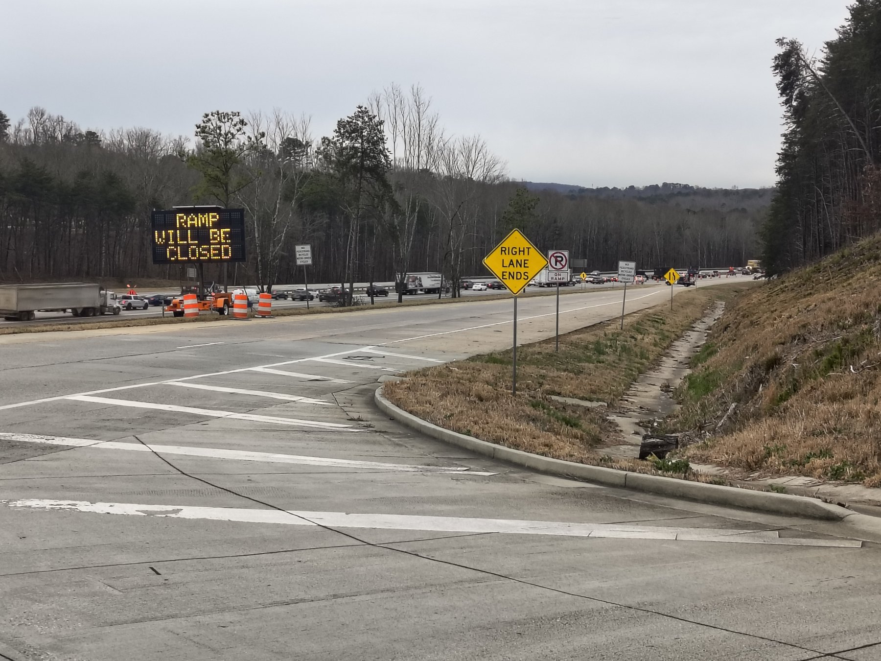 Haaf Ga Ramp Roadwork on Ga. 400 ramp snarls traffic in north Forsyth County ...